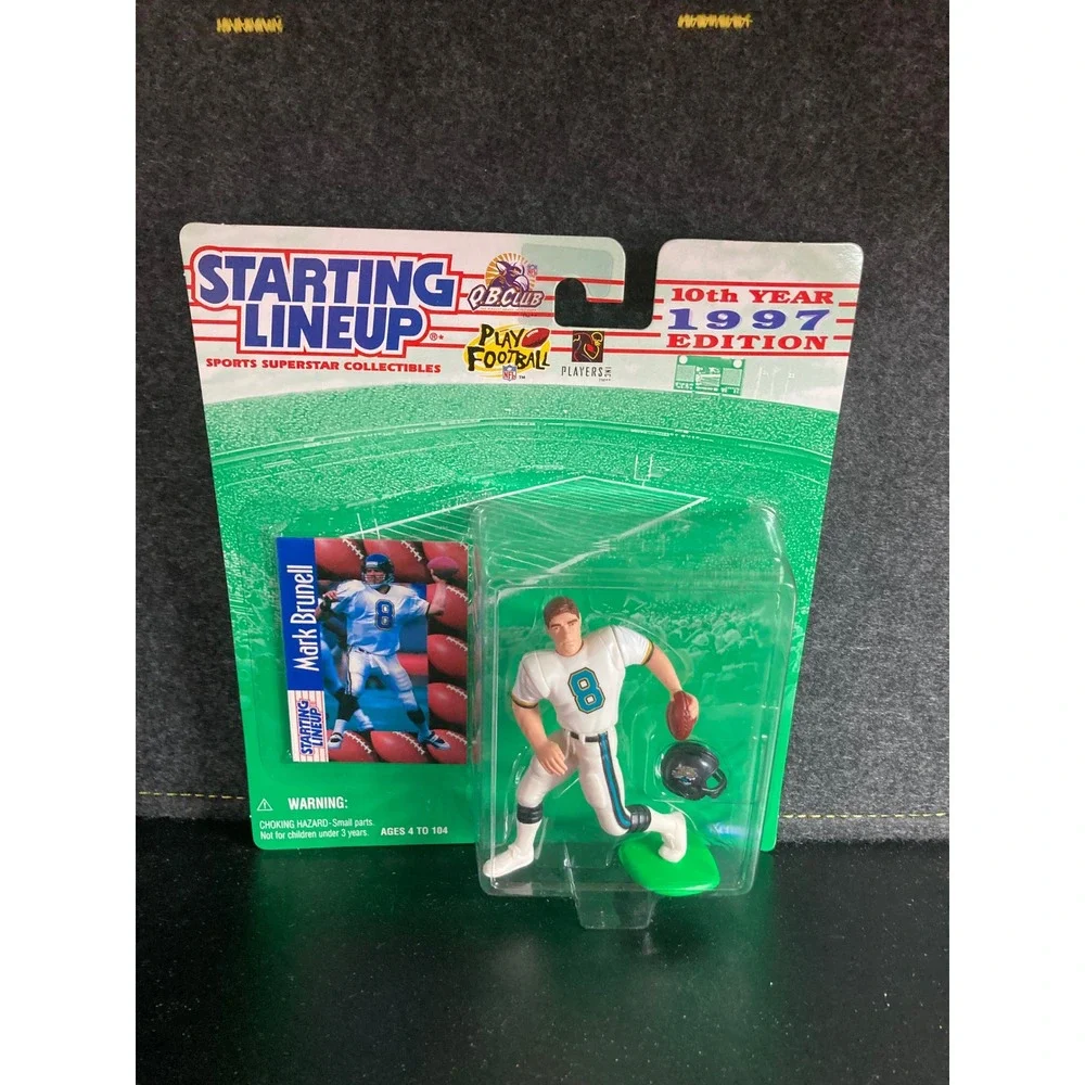 Kenner Starting Lineup Mark Brunell 1997 Jacksonville Jaguars NFL Figure Card